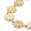 Enamel Daisy Link Chains Bracelet BJEW-P271-01G-4