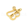 304 Stainless Steel Pendants STAS-R137-01G-B-2