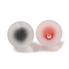 Transparent Frosted Acrylic Beads MACR-M026-06-3