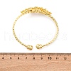 Brass Cuff Bangles BJEW-U025-01G-02-5
