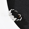 Brass Adjustable Cuff Rings for Women RJEW-B132-01A-P-1