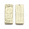 Alloy Hammered Pendants PALLOY-R113-11G-NR-2