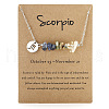 667 Stainless Steel with Natural Sodalite & Natural Yellow Quartz & Natural Unakite Chip Pendant Necklaces FS-WGFED6E-12-1