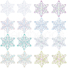 SUNNYCLUE 32Pcs 8 Colors Acrylic Chandelier Component Links OACR-SC0001-55-1