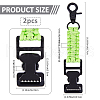 SUPERFINDINGS 2Pcs Polyester Fiber & Iron Braided Clamp AJEW-FH0005-39C-2