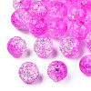 Transparent Crackle Acrylic Beads CACR-N002-02B-2