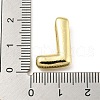 Brass Micro Pave Clear Cubic Zirconia Pendants KK-E093-04G-L-3