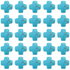 SUNNYCLUE 100Pcs Synthetic Turquoise Dyed Beads TURQ-SC0001-27-1
