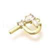 Brass Micro Pave Cubic Zirconia Pendants KK-M310-01G-16-2