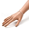 Faceted Glass Rondelle Beads Stretch Bracelet for Kid BJEW-JB06807-22-4