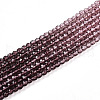 Transparent Gradient Color Glass Beads Strands GLAA-H021-01A-22-4