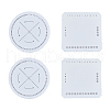 DICOSMETIC 4Pcs 2 Styles EVA Braiding Disc Disk TOOL-DC0001-19-1