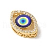 Rack Plating Brass Cubic Zirconia Beads KK-G504-21G-3