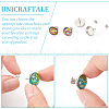 Unicraftale Flat Round 304 Stainless Steel Stud Earring Settings STAS-UN0060-72B-5