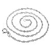 Brass Singapore Chain Necklaces NJEW-BB62633-B-1