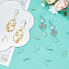 SUNNYCLUE 80Pcs 2 Colors 316 Surgical Stainless Steel Earring Hooks STAS-SC0005-66-4