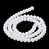 Imitation Jade Solid Color Glass Beads Strands EGLA-A034-J6mm-MD05-4