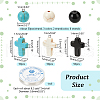  DIY Synthetic Turquoise Round & Cross Bracelets Making Kits DIY-NB0012-31-2