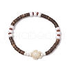 Synthetic Turquoise Beads Stretch Bracelets BJEW-JB11716-3
