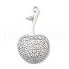 Brass Micro Pave Cubic Zirconia Pendants KK-L228-08P-01-1