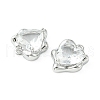 Brass Micro Pave Cubic Zirconia Charms KK-L208-06P-07-3