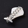 Natural White Shell Pendants SSHEL-C009-01P-4