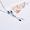 Flower Alloy Rhinestone Y Tassel Long Necklaces for Women FS-WGCC889-01-2