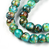 Baking Painted Glass Beads Strands X-DGLA-N003-6mm-B08-3