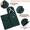 Beebeecraft 3 Sets Rectangle Velvet Single Watch Storage Bags ABAG-BBC0001-12D-6