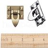 Zinc Alloy Bag Twist Lock Clasps FIND-CA0001-44-3