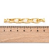 Brass Fold Over Clasps KK-P291-18G-3