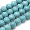 Synthetic Ocean White Jade Beads Strands G-S254-8mm-B02-2