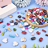 100G Opaque Imitation Gemstone Acrylic Beads MACR-TA0001-53-12