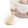 Multi-layered Stretch Bracelets Sets BJEW-H533-01E-2