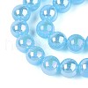 Electroplate Imitation Jade Glass Beads Strands GLAA-T032-J10mm-AB04-3