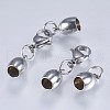 Tarnish Resistant 201 Stainless Steel Cord Ends STAS-F145-03P-9x6mm-2
