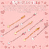 Unicraftale 20Pcs 2 Colors Brass Curb Chain Extender KK-UN0001-79-5