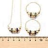 Bohemia Brass Jewelry Set SJEW-F224-02G-3