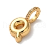 Brass Micro Pave Cubic Zirconia Pendants KK-K345-13Q-G-2