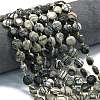 Natural Black Netstone Beads Strands G-C116-A147-01-1