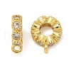Brass Micro Pave Cubic Zirconia Tube Bails KK-U050-08G-1