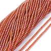 Electroplate Glass Beads Strands EGLA-K014-A-FR03-1