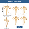 SUNNYCLUE 16Pcs Brass Micro Pave Clear Cubic Zirconia Pendants KK-SC0005-22-2