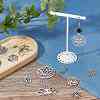 SUNNYCLUE 24Pcs 12 Style 201 Stainless Steel Pendants STAS-SC0003-54-5