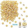 Unicraftale 200Pcs Brass Rhinestone Spacer Beads RB-UN0001-11-3