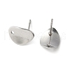 304 Stainless Steel Stud Earring Findings STAS-Z127-01P-2