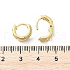 Brass Micro Pave Clear Cubic Zirconia Hoop Earrings EJEW-D311-103G-3