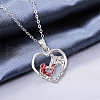 Olycraft 1Pc Alloy Heart Link Silder Bracelets SJEW-OC0001-01-5