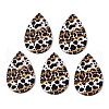 Single Face Printed Basswood Big Pendants WOOD-TAC0021-08A-3