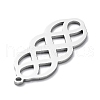 Non-Tarnish 304 Stainless Steel Pendants STAS-D036-08P-2